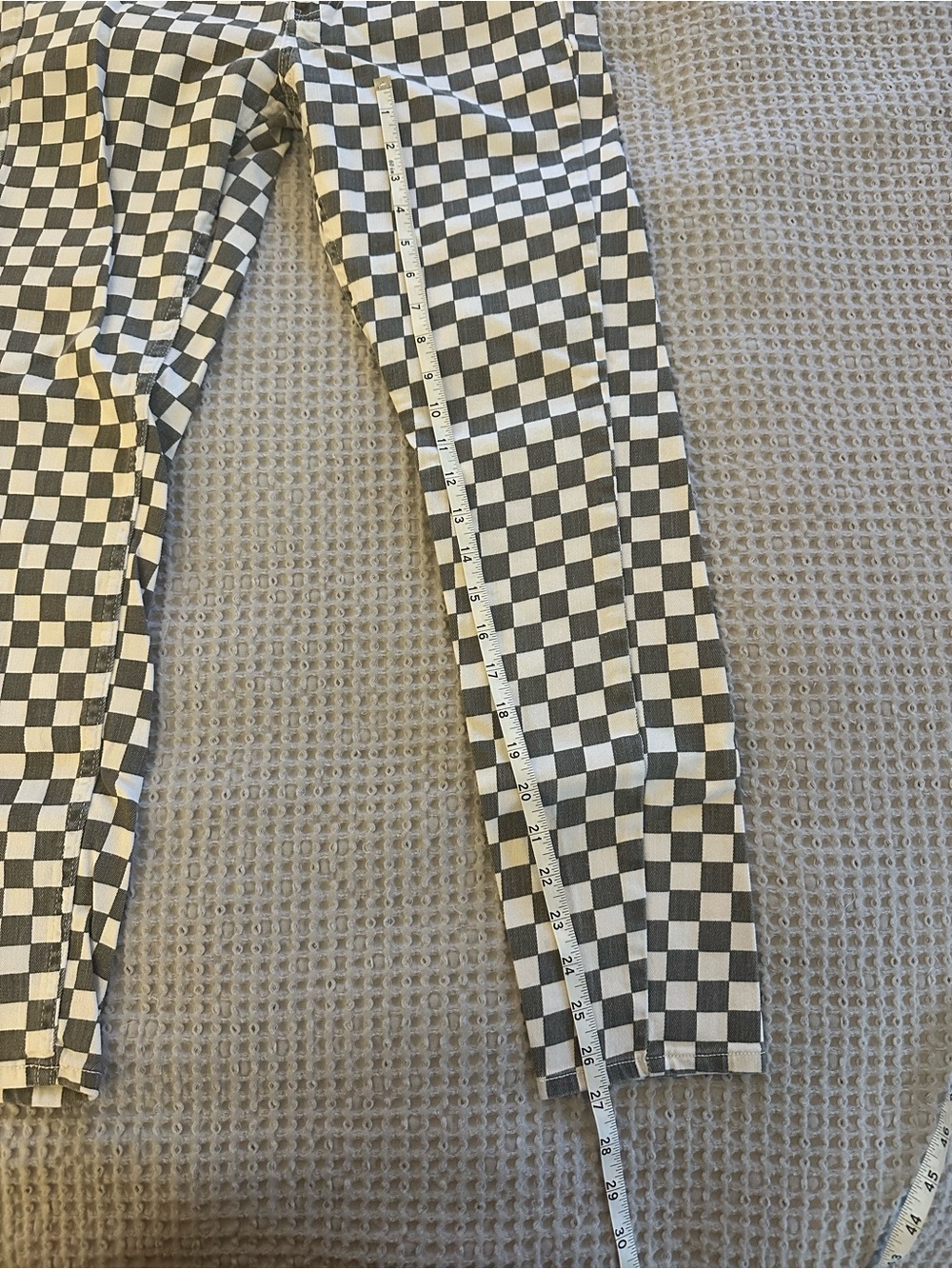 Dickies Black and White Checkered Skinny Pants - Picture 6 of 7